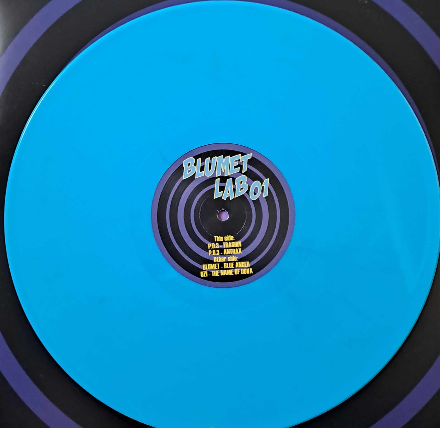 Blumet Lab 001 (bleu) - vinyle freetekno